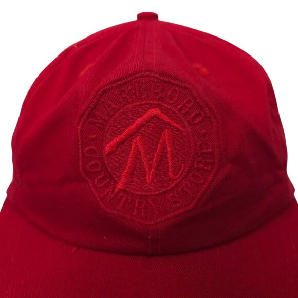Marlboro Country Store Patch Logo Strapback Cap Trucker Baseball Embroidered Hat - Picture 7 of 14